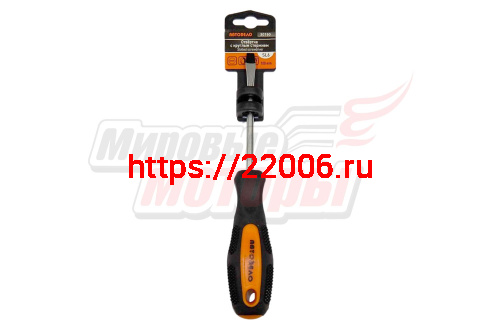 Отвертка шлицевая 100*6,0мм с кругл.стержнем (АвтоДело 30760-AD) Отвертка шлицевая 100*6,0мм с кругл.стержнем (АвтоДело 30760-AD)