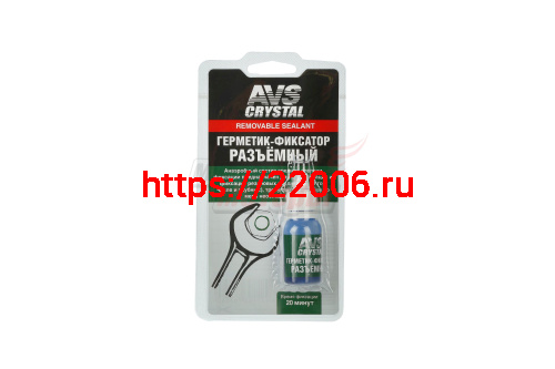 Герметик-фиксатор (анаэробный) средн.фиксации 6мл.(синий) AVS AVK-132