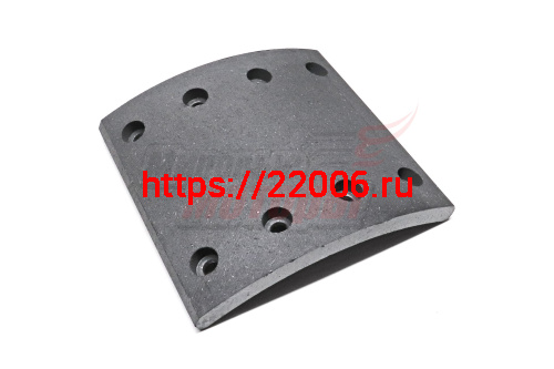 Накладка тормозная задняя 186х185x14.5 8 отверстий MAN F2000, HOWO, FOTON-3251 (WG9200340068)