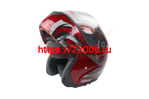 Шлем модуляр CONCORD FL-103 красный "S,M,L,XL,XXL"