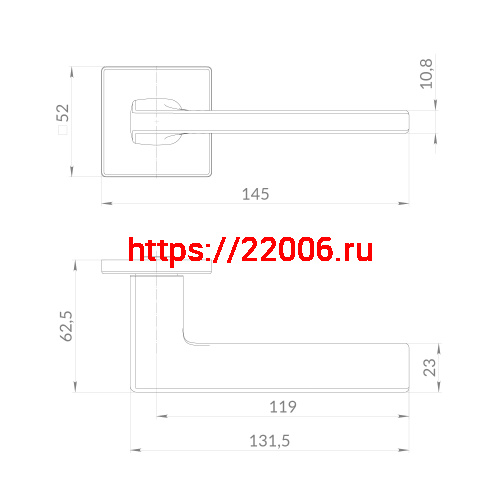 Ручка Punto (Пунто) раздельная K.EST.Q52.SELECT SN-3 матовый никель фото 2 Ручка Punto (Пунто) раздельная K.EST.Q52.SELECT SN-3 матовый никель фото 2