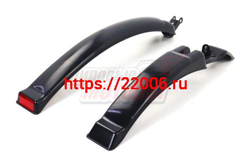 Крылья 26''-29"(пластик) №05 (пара) (щитки) с задним катафотом,металлическое крепление (подходит на полуFAT BIKE) Крылья 26''-29"(пластик) №05 (пара) (щитки) с задним катафотом,металлическое крепление (подходит на полуFAT BIKE)