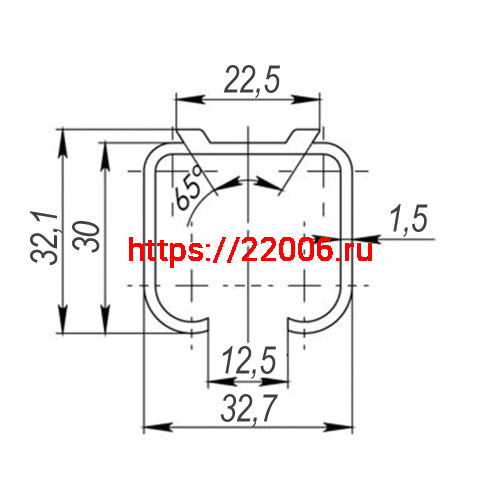 Верхняя Punto (Пунто) направляющая Soft LINE 45/55/1,5/3000 track (3 м) фото 3