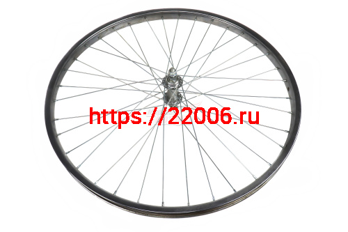 Обод 26" передний (ХРОМ) в сборе с втулк. Обод 26" передний (ХРОМ) в сборе с втулк.