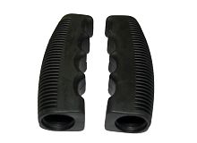 Грипсы для велосипеда 105мм, для мотоблока, резина, черные (EHG-16)