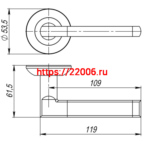 Ручка Ajax (Аякс) раздельная R.JR54.POLO (POLO JR) BL-24 черный фото 2 Ручка Ajax (Аякс) раздельная R.JR54.POLO (POLO JR) BL-24 черный фото 2