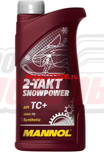Масло 2T Mannol SNOWPOWER (1л) (синтетическое) для снегоходов JASO FD; API TC+; ISO-L-EGD;Rotax 253 Масло 2T Mannol SNOWPOWER (1л) (синтетическое) для снегоходов JASO FD; API TC+; ISO-L-EGD;Rotax 253