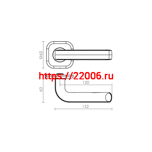 Ручка Fuaro (Фуаро) раздельная K.XL62.TOR (TOR XL) BL-24 черный фото 2 Ручка Fuaro (Фуаро) раздельная K.XL62.TOR (TOR XL) BL-24 черный фото 2