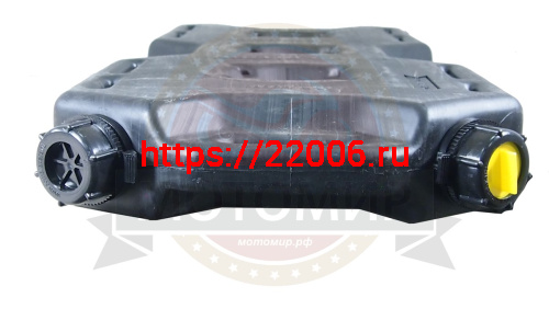 Канистра 20 л.  ЭКСТРИМ Самара (ДхШхВ:830 х 80 х350 мм,(с насадкой-носиком с 2мя горловинами) РОССИЯ фото 2