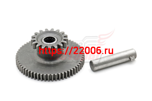 Шестерня редуктора электростартера(двойная)(17/60 зубов,для эл/ст 11 шл)156FMI(125cc)-167FMM(250cc) Шестерня редуктора электростартера(двойная)(17/60 зубов,для эл/ст 11 шл)156FMI(125cc)-167FMM(250cc)