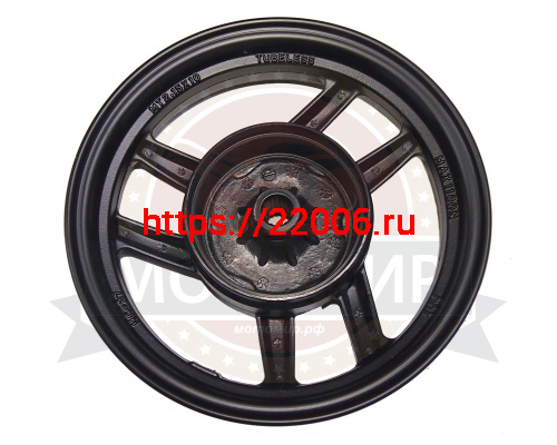 Обод 10" задний литой, барабан. тормоз 2,15-10  скутер CITY PG (колодки 110мм)  (044)
