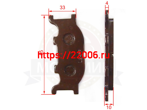 Колодки тормозные дисковые GS125 большие №2546 Колодки тормозные дисковые GS125 большие №2546