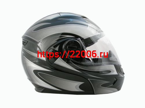 Мотошлем THH T-797 №1 black/ silver (L)