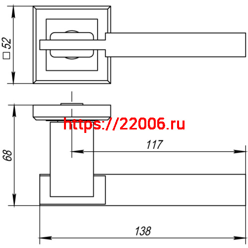 Ручка Punto (Пунто) раздельная K.QL52.CITY (CITY QL) ABG-6 зеленая бронза фото 2 Ручка Punto (Пунто) раздельная K.QL52.CITY (CITY QL) ABG-6 зеленая бронза фото 2