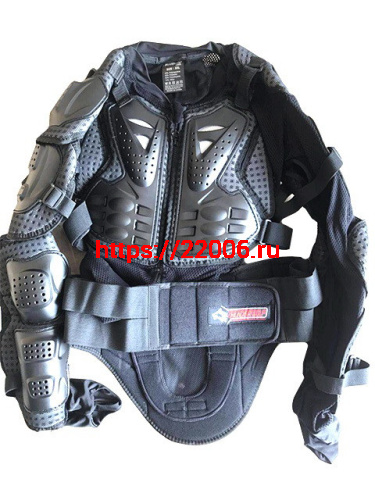 Защита тела (черепаха) Scoyco THUNDER WOLF AM02 черная  (XXL)