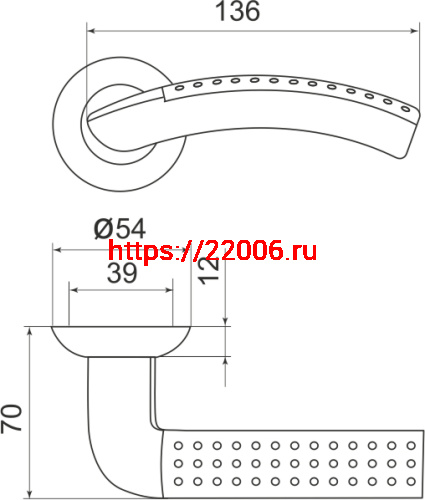 Ручка Armadillo (Армадилло) раздельная R.LD54.Libra26 (Libra LD26) SG/GP-4 матовое золото/золото фото 3 Ручка Armadillo (Армадилло) раздельная R.LD54.Libra26 (Libra LD26) SG/GP-4 матовое золото/золото фото 3