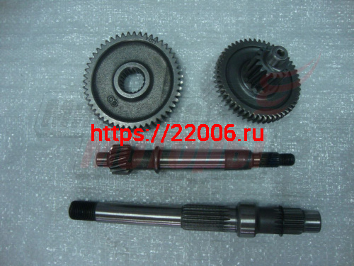 Шестерни редуктора в сб. с валами GY6-50-80 (длинный вал) (компл)