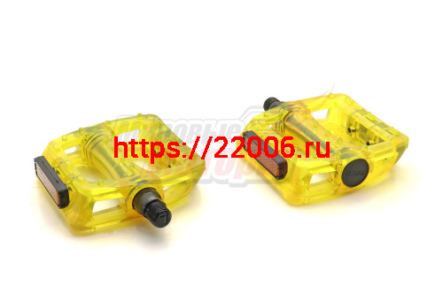 Педали нейлоновые (пара) "NECO" для ВМХ 110х100mm ось 9/16" (WP601) желтые Педали нейлоновые (пара) "NECO" для ВМХ 110х100mm ось 9/16" (WP601) желтые