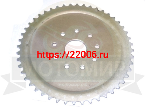 Звезда 48 зуб. (415) цепи, задняя "Газуля" F50/72/80 голая (9 отверстий) фото 2 Звезда 48 зуб. (415) цепи, задняя "Газуля" F50/72/80 голая (9 отверстий) фото 2
