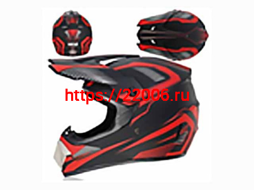 Мотошлем VIRTUE MD-905 Кросс черно-красный матовый (L) Мотошлем VIRTUE MD-905 Кросс черно-красный матовый (L)