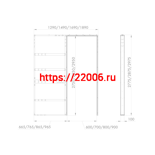 Пенал для скрытой раздвижной Armadillo (Армадилло) системы SLD.Comfort-PENAL caseta 900/2900 фото 2 Пенал для скрытой раздвижной Armadillo (Армадилло) системы SLD.Comfort-PENAL caseta 900/2900 фото 2