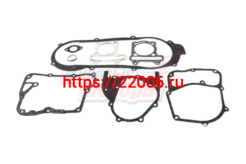 Набор прокладок двигателя YABEN-125 большой (8 шт) (Россия)