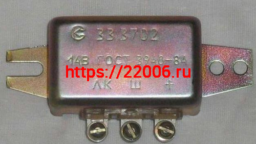 Реле регулятор 3702 железный корпус СОВЕК Реле регулятор 3702 железный корпус СОВЕК