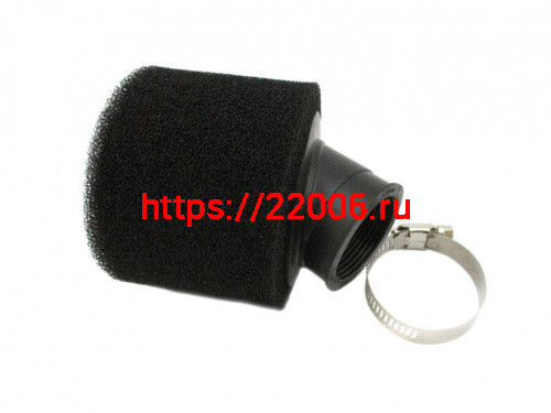 Фильтр воздушный нулевого сопротивления d-38мм 45" PITBIKE (поролон черный) Фильтр воздушный нулевого сопротивления d-38мм 45" PITBIKE (поролон черный)