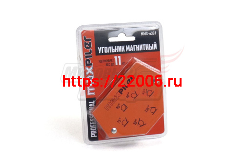Магнитный угольник MMS-6301 (для фикс. под 30°, 45°, 60°, 75°, 90°, 135°, усилие до 11 кг,размер 3")