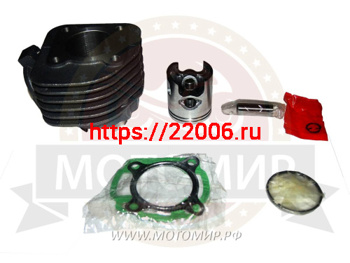 Поршневая группа 2х такт скутер 1E40QMB (Stels QJ65) 65 см3 , 44 мм (палец 12 мм) (Yamaha)