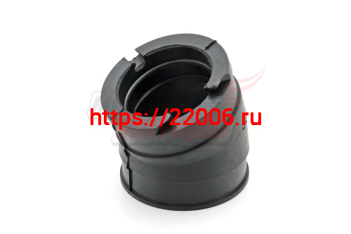 Муфта Тайга изогнутая резиновая (переходник карбюратора на двиг. с 2 карб.) (С40500118) Муфта Тайга изогнутая резиновая (переходник карбюратора на двиг. с 2 карб.) (С40500118)