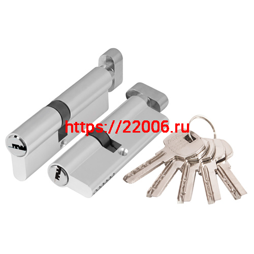 Цилиндровый Ajax (Аякс) механизм (AX202/120) AX2002Knob120 (55+10+55) CP хром с вертушкой Цилиндровый Ajax (Аякс) механизм (AX202/120) AX2002Knob120 (55+10+55) CP хром с вертушкой