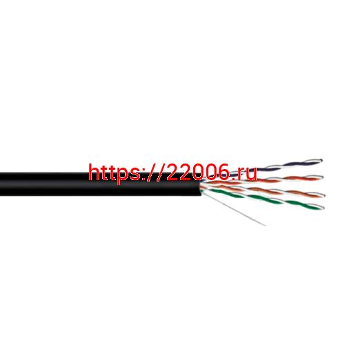 Кабель 4pr U/UTP-5e 24 AWG PE
