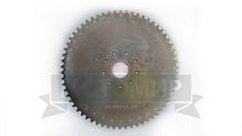 Звезда 60 зуб. (415) цепи, задняя  "Газуля" F50/72/80 голая (9 отверстий)