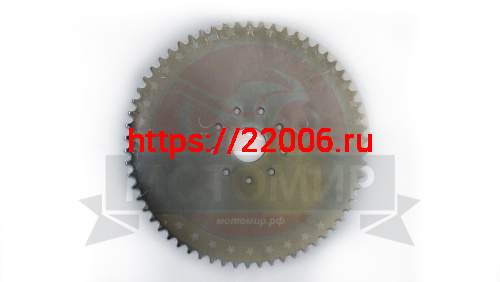 Звезда 60 зуб. (415) цепи, задняя "Газуля" F50/72/80 голая (9 отверстий) Звезда 60 зуб. (415) цепи, задняя "Газуля" F50/72/80 голая (9 отверстий)