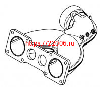 Коллектор выхлопной Тайга 501, 551 (К20500010) Коллектор выхлопной Тайга 501, 551 (К20500010)