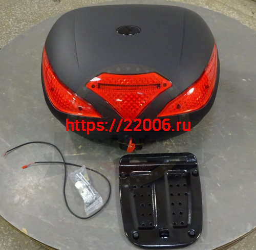 Кофр задний пластик JX  А-109, 43 л., черный