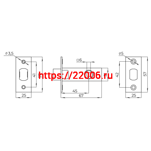 Задвижка Ajax (Аякс) врезная METDF-45 (DF-45) GR графит фото 3 Задвижка Ajax (Аякс) врезная METDF-45 (DF-45) GR графит фото 3