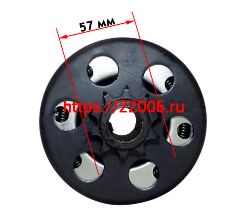Сцепление  автоматическое, на вал 19 мм, цепь 428, звезда 10 зубов фото 3