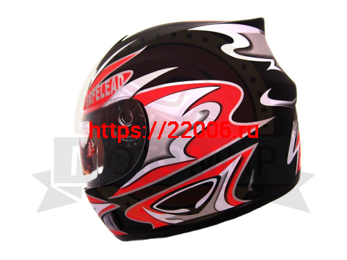 Шлем интеграл "Safelead" HF-160 "Анти Крыло" MATT BLACK CI размер M фото 4