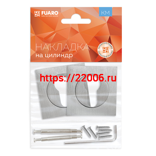 Накладка Fuaro (Фуаро) под цилиндр ET.K.KM52 (ET KM) SSC-16 сатинированный хром фото 2 Накладка Fuaro (Фуаро) под цилиндр ET.K.KM52 (ET KM) SSC-16 сатинированный хром фото 2