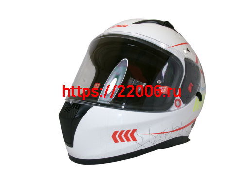 Шлем TVS RACING (Индия) STREET D/V WHITE YELLOW размер XXL, + пинлок в комплекте, очки Шлем TVS RACING (Индия) STREET D/V WHITE YELLOW размер XXL, + пинлок в комплекте, очки