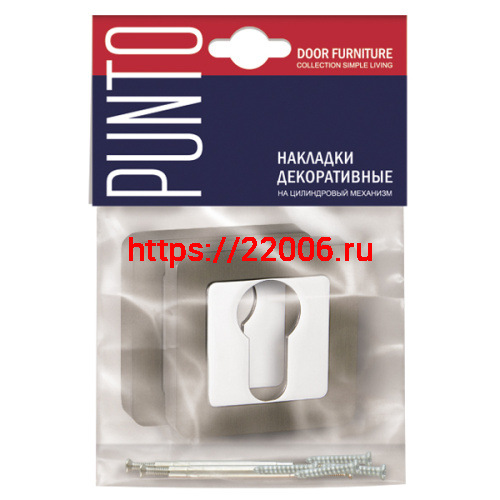 Накладка Punto (Пунто) под цилиндр ET.K.QR52 (ET QR) GR/CP-23 графит/хром фото 2
