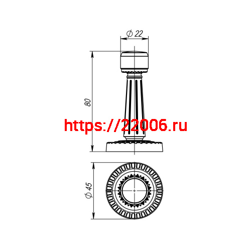 Упор Armadillo (Армадилло) дверной настенный DH033 CL/GOLD-24 Золото 24К фото 2 Упор Armadillo (Армадилло) дверной настенный DH033 CL/GOLD-24 Золото 24К фото 2